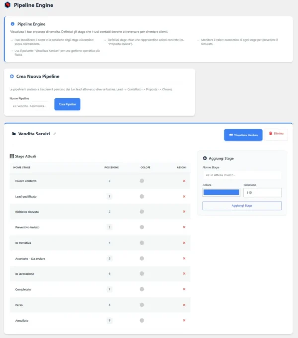 Plugin Immens CRM Core WordPress - Dashboard CRM enterprise