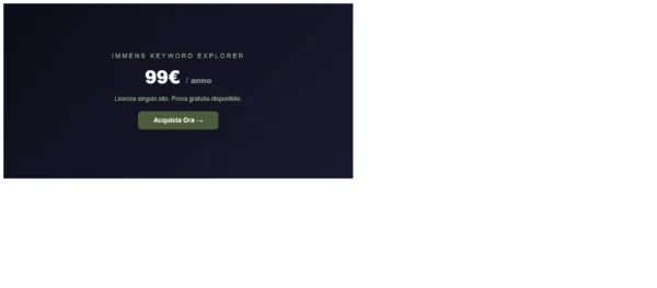 Keyword Explorer - Prezzo 99e Prezzo Keyword Explorer 99e anno