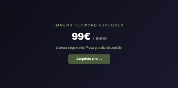 Prezzo Keyword Explorer 99e anno